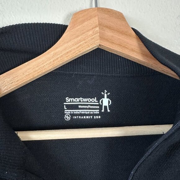 Smartwool Women's Intraknit Thermal Max Merino Sweater Base Layer Black Large - Picture 2 of 5